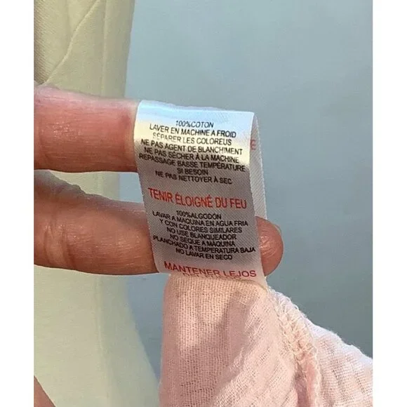 Womens XL Cotton Gauze Button-Down Shirt & Short Loungewear Casual JASON WU - Picture 9 of 13